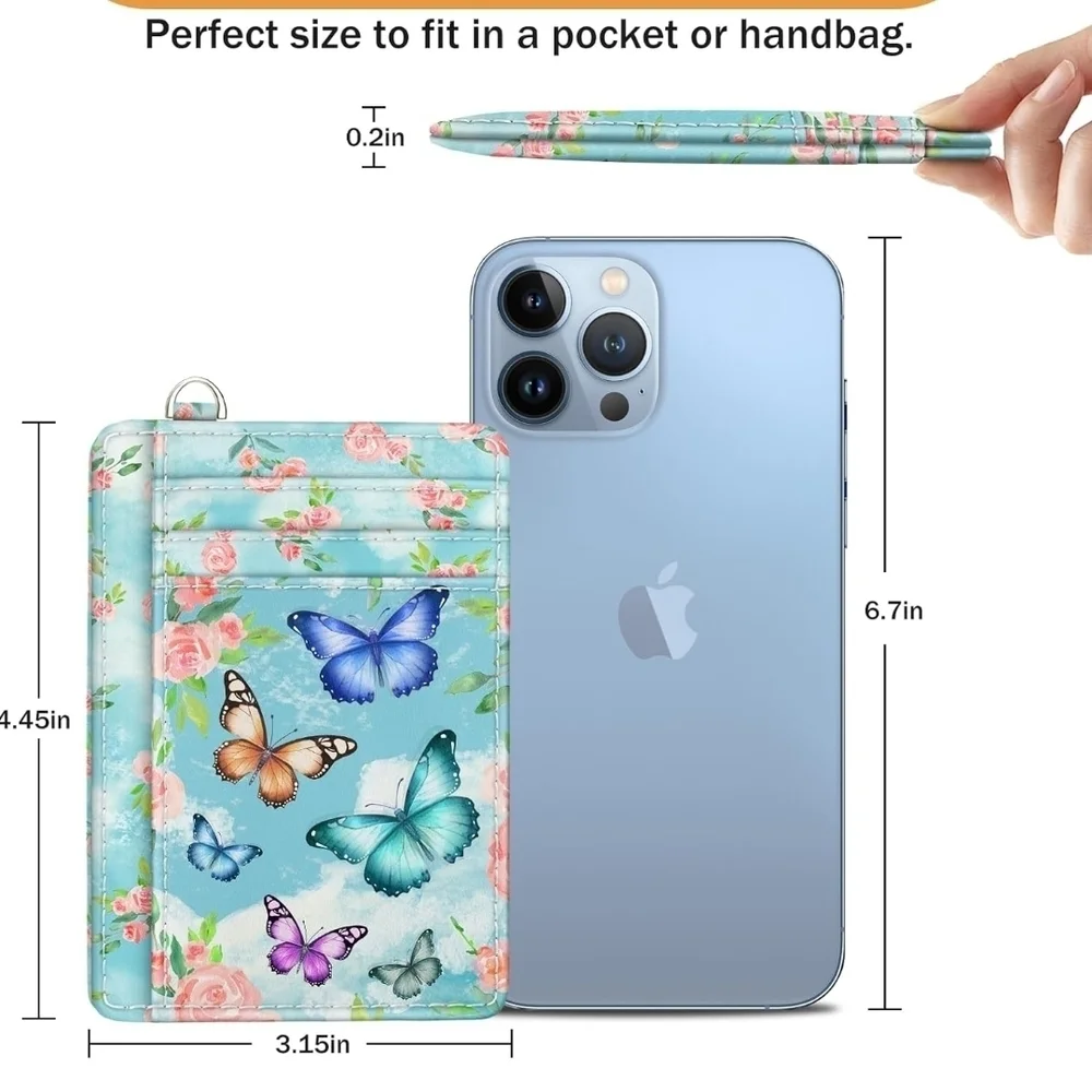 Floral RFID Card Holder Wallet